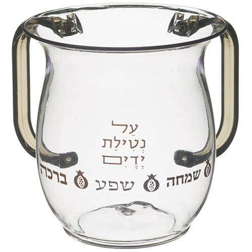 נטלה אקריליק מהודרת עם הדפסה וידיות צבעוניו