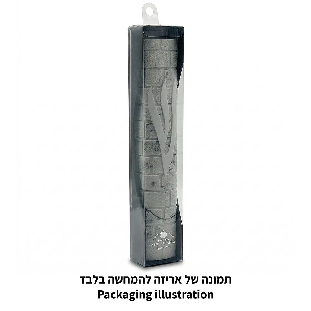 מזוזה "סמנט בטון" רחבה גוון לבן 15 ס״מ