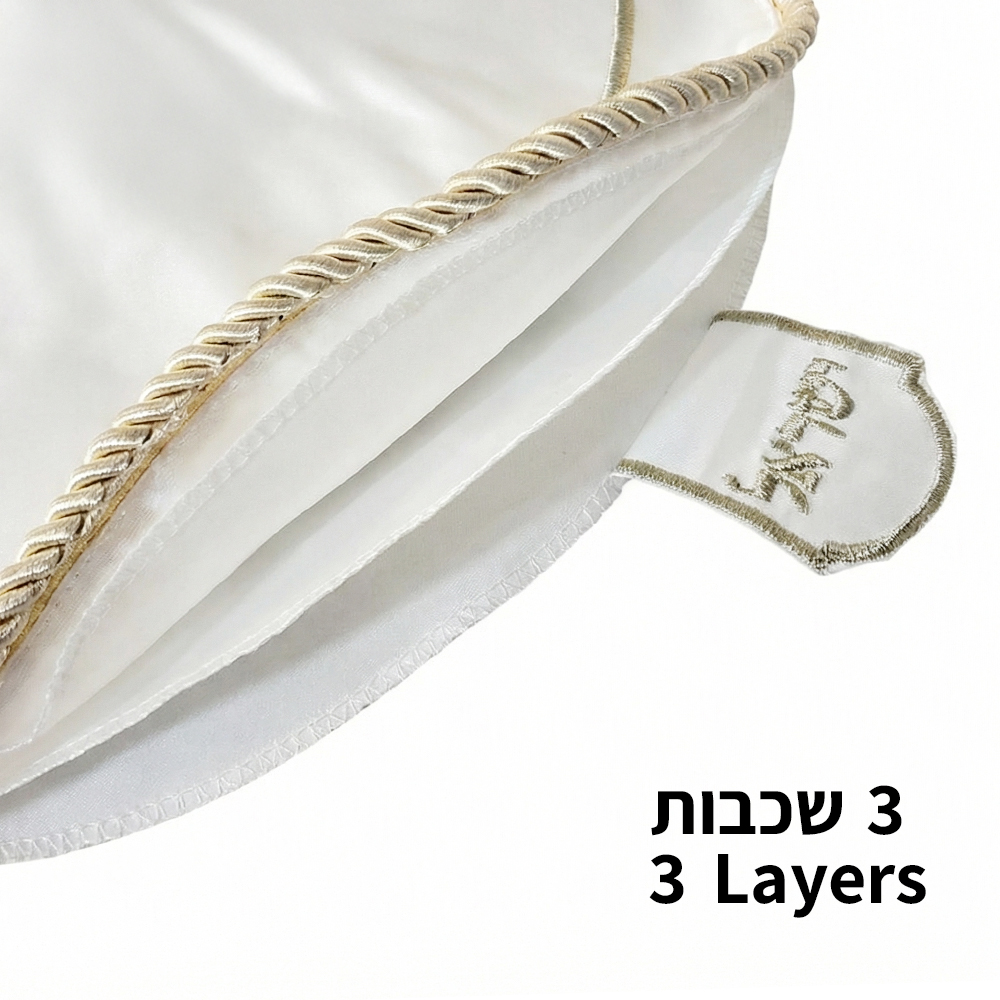כיסוי פסח ברוקרט עם רקמה זהב 45 ס״מ