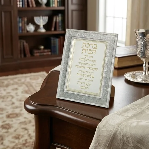 Framed Blessing 23*18 cm - Home Blessing - Silver