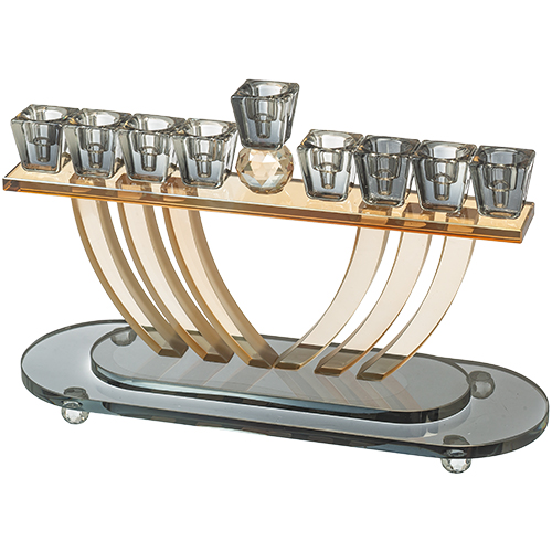 Crystal Elegant Menorah 16cm