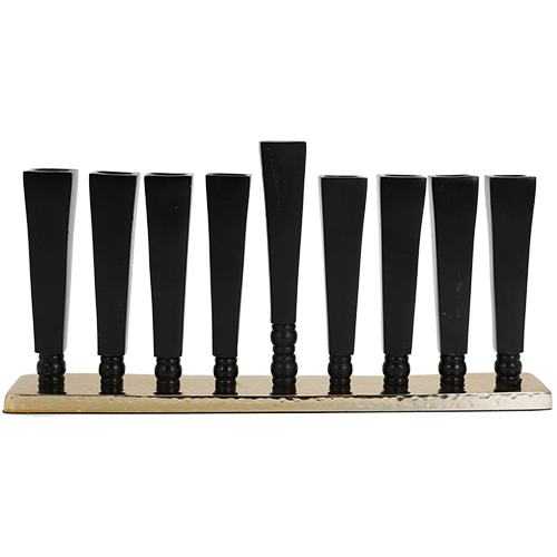 Aluminum Menorah 30*14 cm, Gold Colors