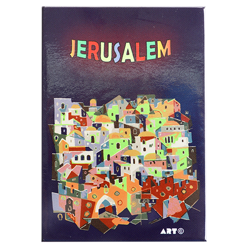 מגנט פח 58 ס״מ ירושלים אנגלית