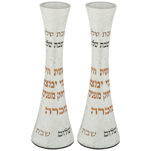 זוג פמוטים "פולימר" מהודרים 19 ס״מ