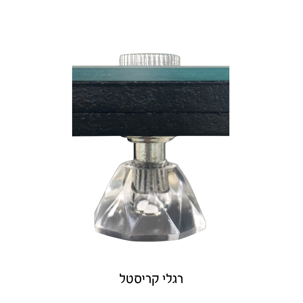 מגש חלה מהודר מזכוכית עם מלחייה 45×30 ס״מ