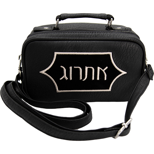 נרתיק מהודר לאתרוג דמוי עור שחור