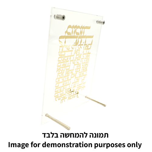 מסגרת אקריליק מהודרת עם פלקטה 23×24 ס״מ