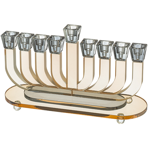Crystal Elegant Menorah 15cm