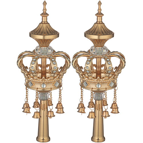 Pair of Rimonim for Torah 32 cm - Gold