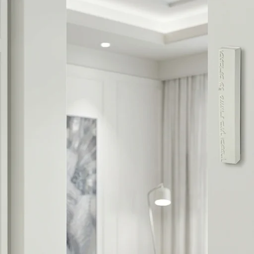 White Polymer Mezuzah 12 cm