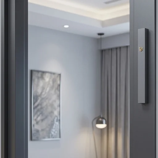 Aluminum Mezuzah 12 Cm-with Metal Shin - Dark Gray