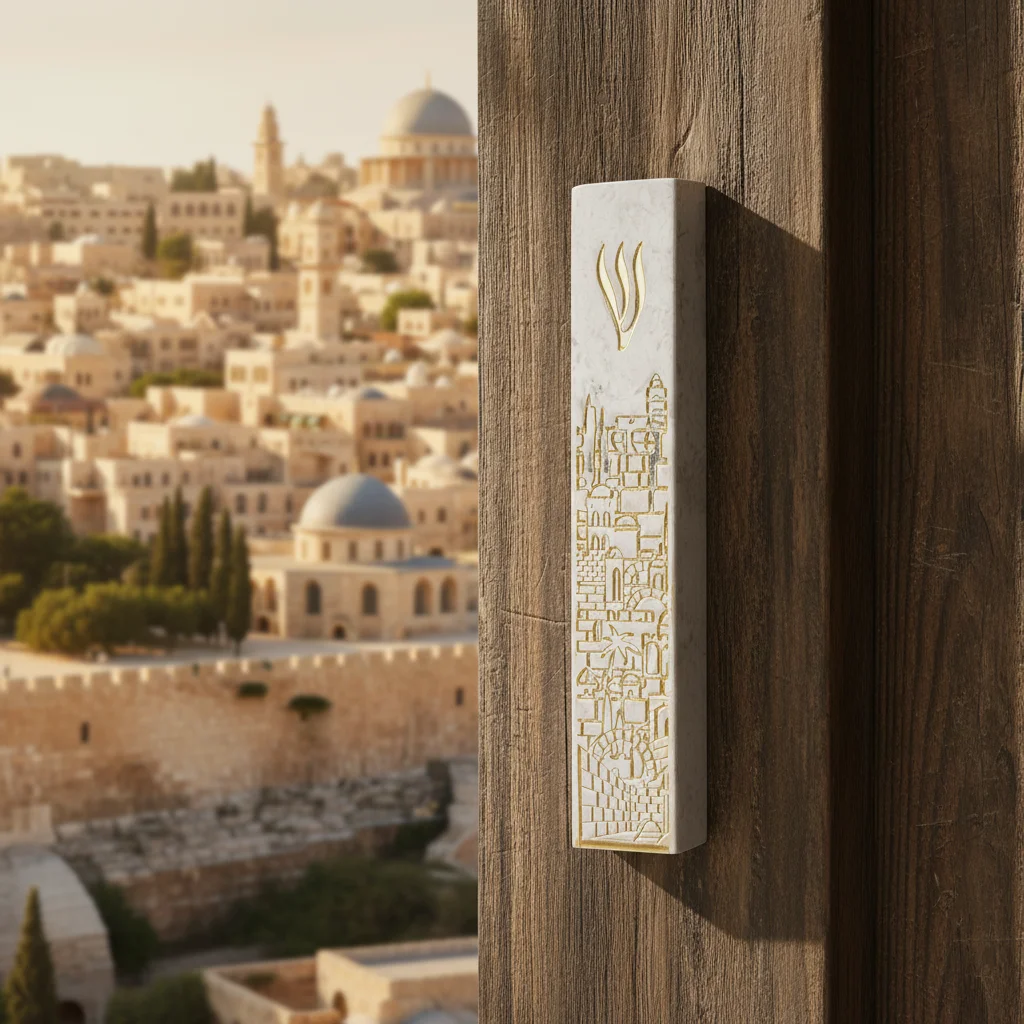 Concrete Polymer Mezuzah Size 20 cm