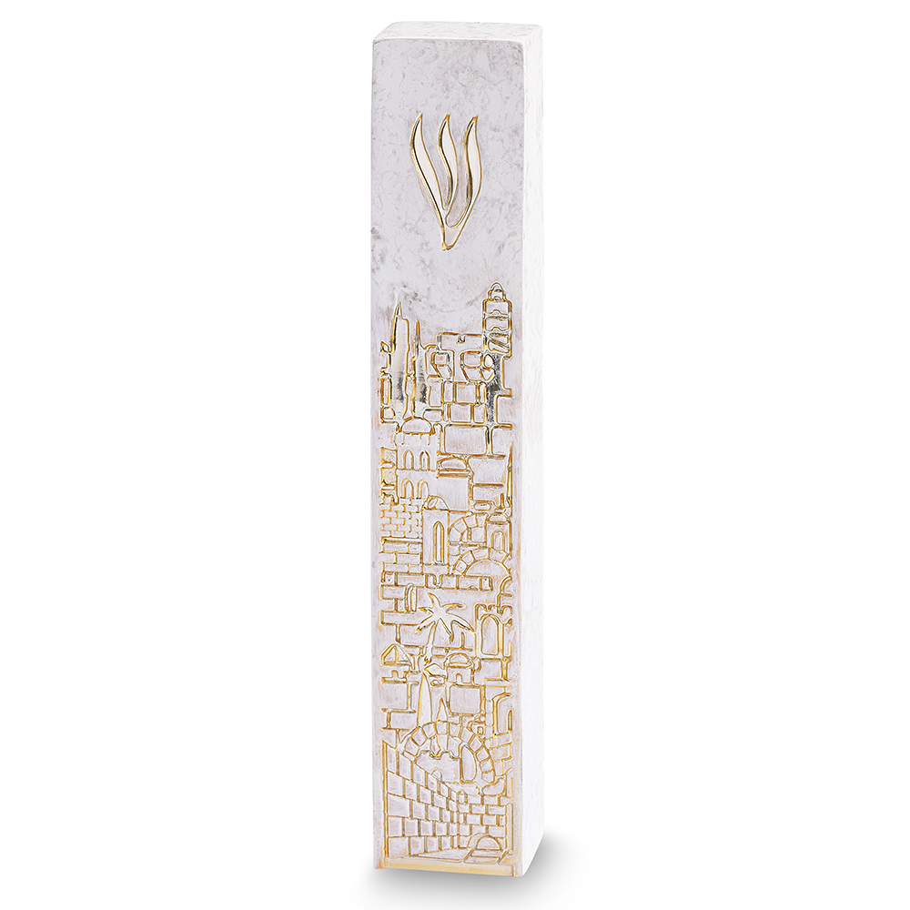 Concrete Polymer Mezuzah Size 12 cm