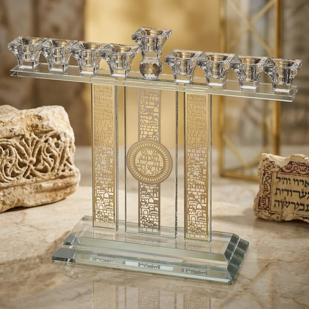 Crystal Menorah 37*36 cm