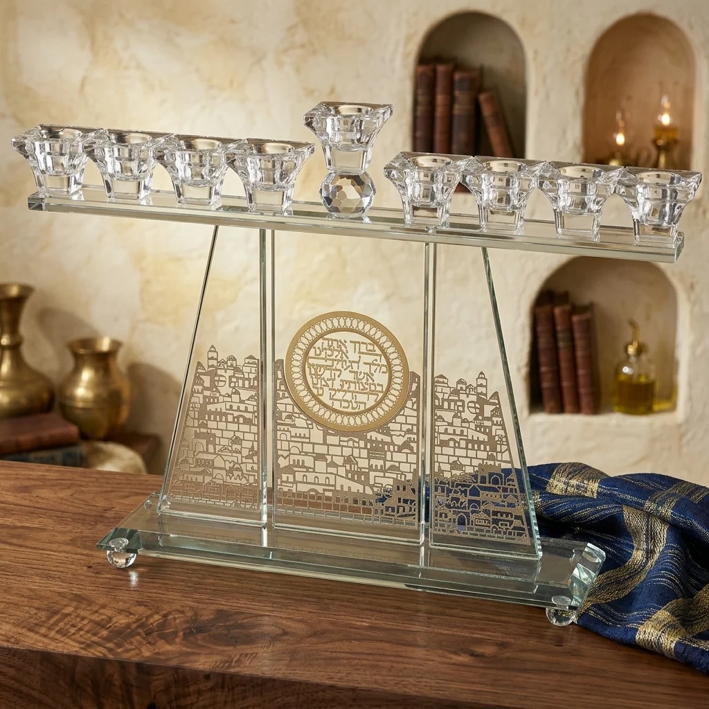 Crystal Menorah 37*36 cm