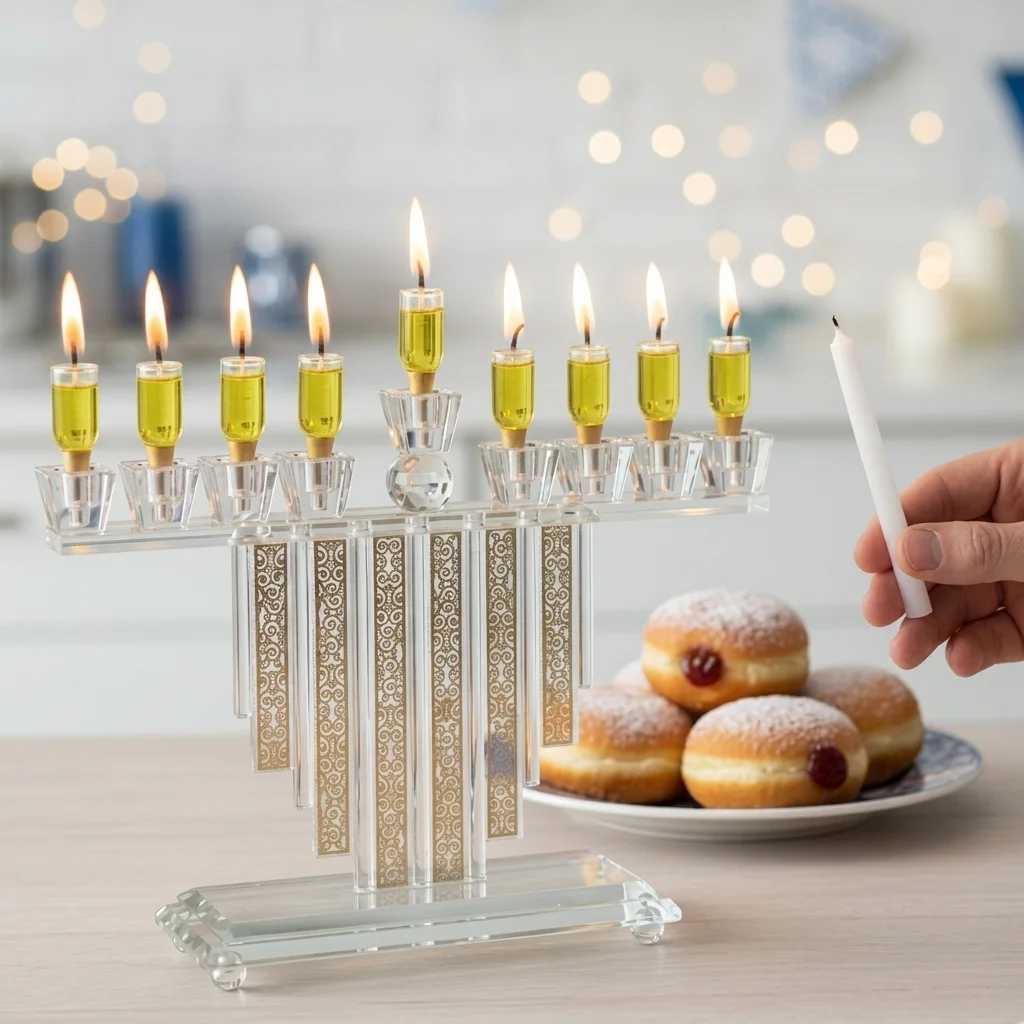 Crystal Menorah 26*30 cm