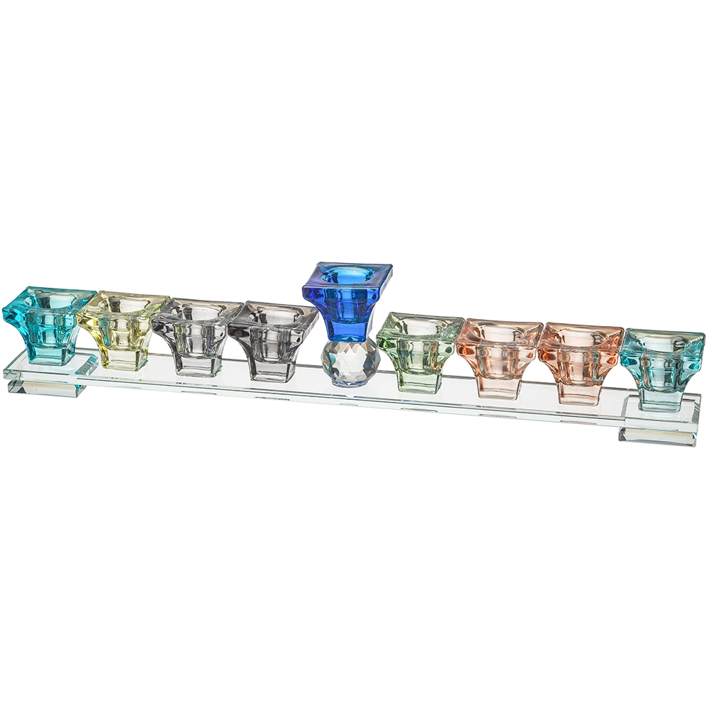 Elegant Crystal Menorah 37*6 cm