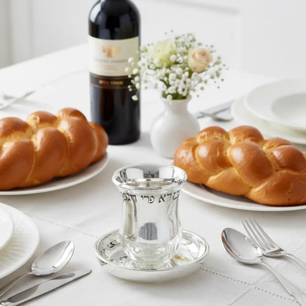 Crystal Kiddush Cup Without Stem 9 cm Contain 100ml // 3.4oz