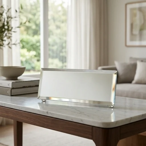 Crystal Tray for Candle Holders 18*10 cm