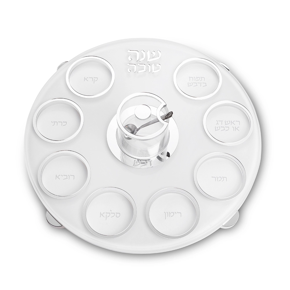 Rosh Hashanah Acrilic Round Plate 38 cm