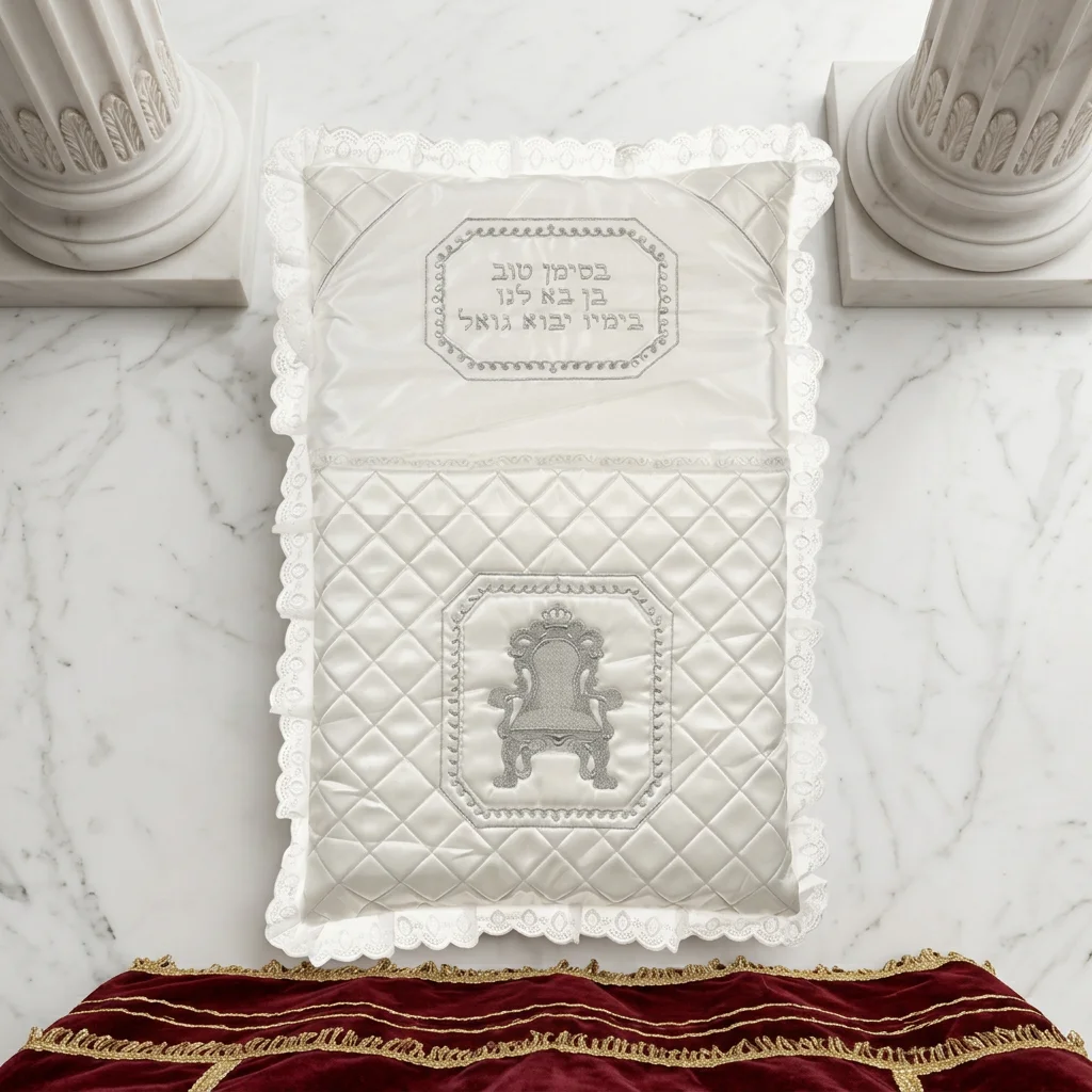 Elegant Satin Bris Pillow "Elijah's Chair" 73*53 cm