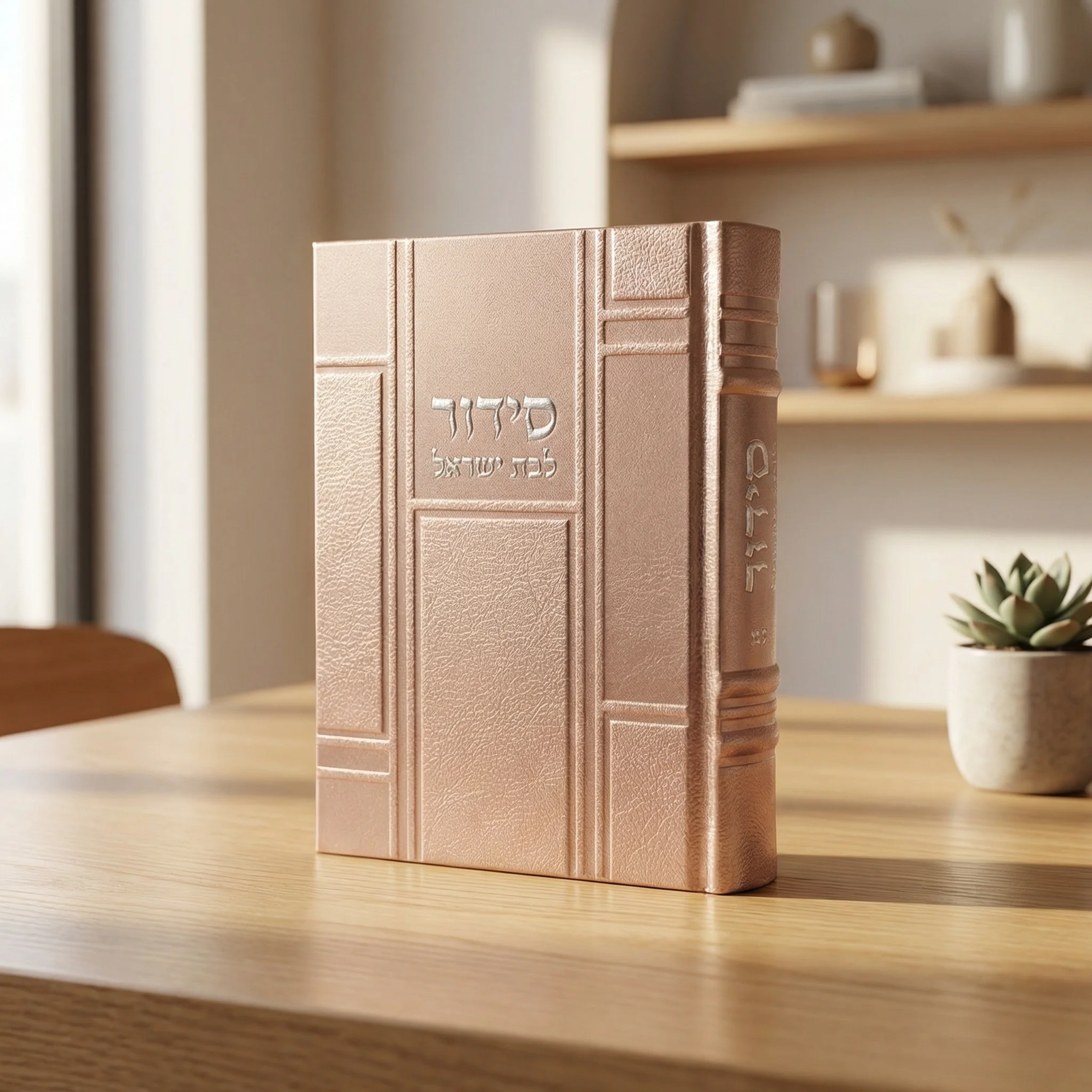 סידור "כתר התפילה" לבת ישראל כריכה מהודרת דמוי עור