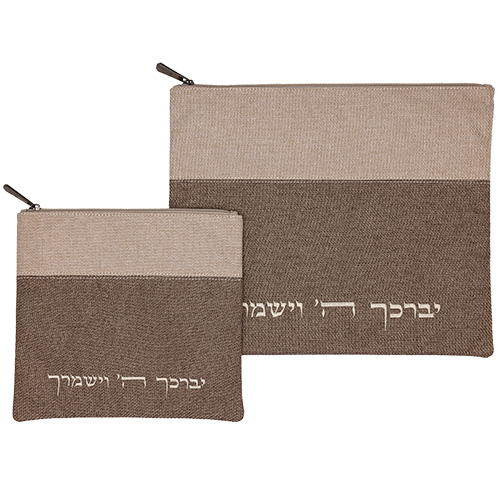 סט טלית תפילין פשתן 36×29 ס״מ