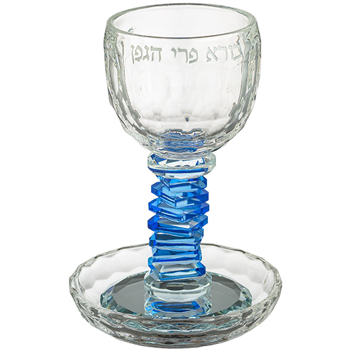 Crystal Kiddush Cup 16 cm Contain 100ml // 3.4oz