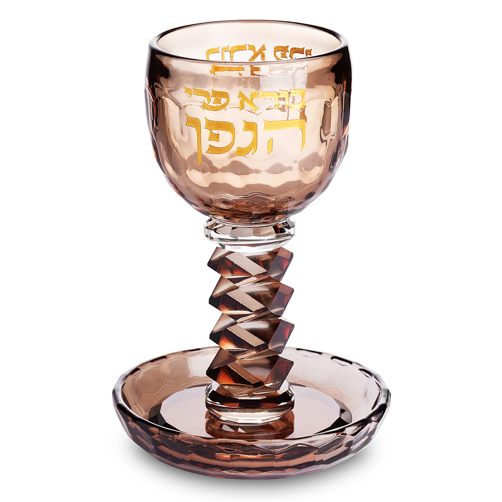 Crystal Kiddush Cup 16 cm Contain 100ml // 3.4oz